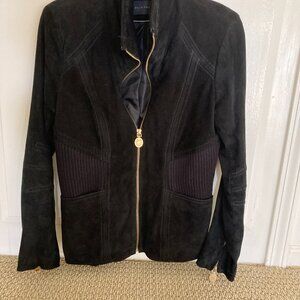 Elie Tahari Suade jacket & knit side- see picture